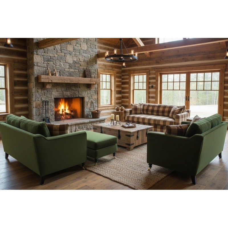 komplet bardzo miękkich sof 