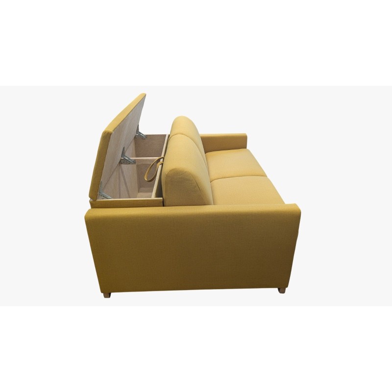 żółta sofa do salonu 
