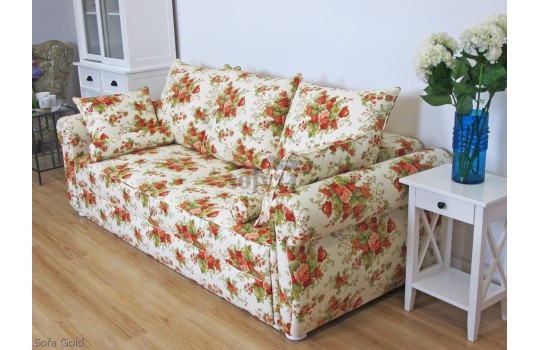 sofa rozkładana gold 
