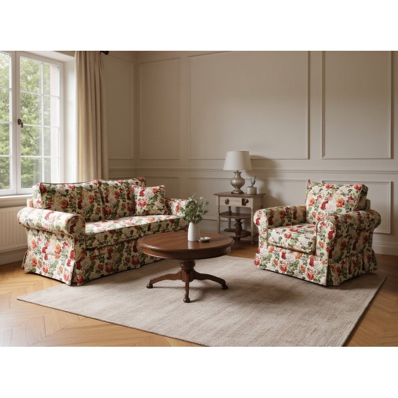 stylowe meble w kwiaty do pokoju 