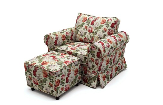 fotel z podnóżkiem 