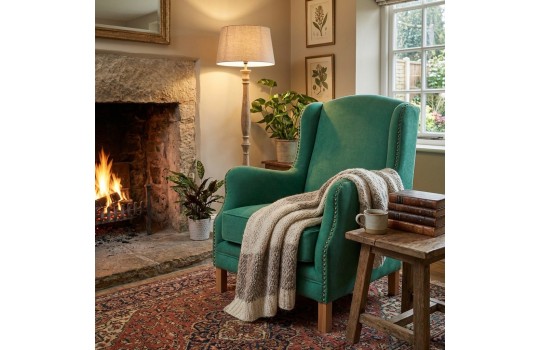 turkusowy fotel Lana 