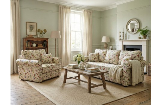 Rozkładana kanapa 220 cm z fotelem Rubin 