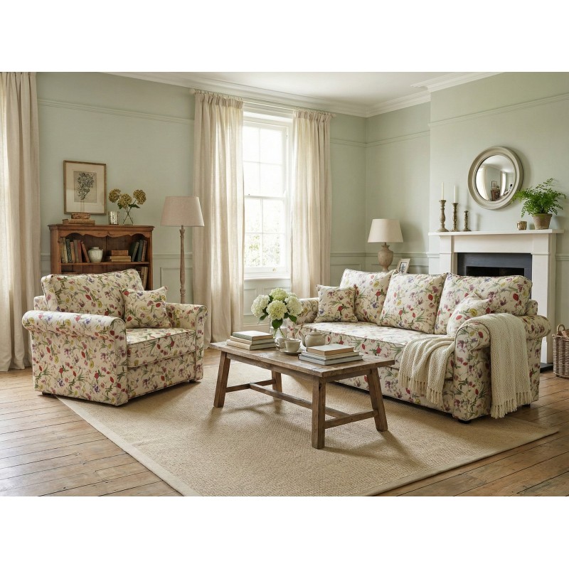 Rozkładana kanapa 220 cm z fotelem Rubin 