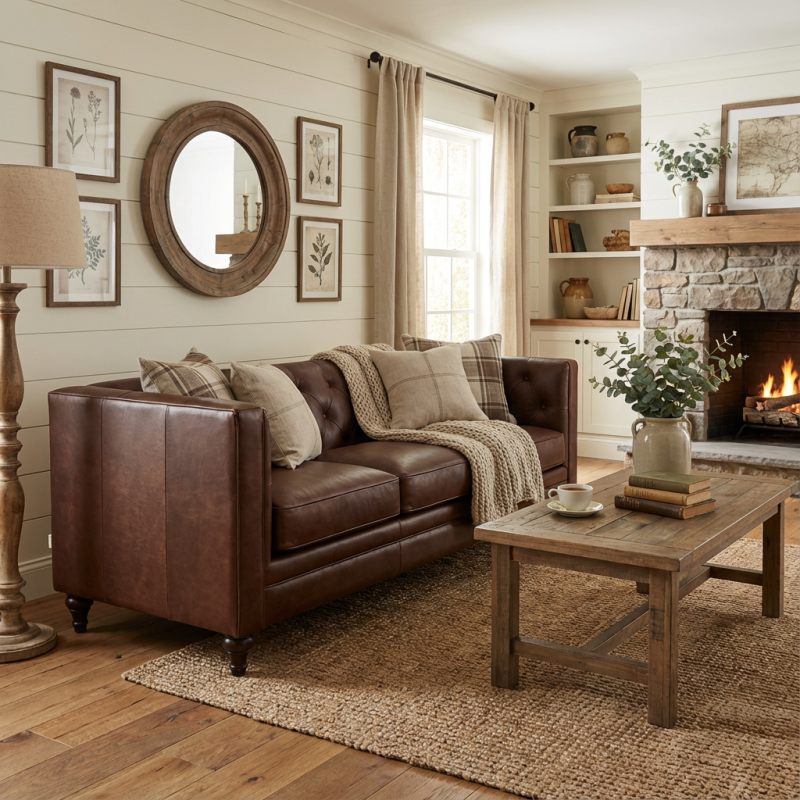 stylowa kanapa retro chesterfield 