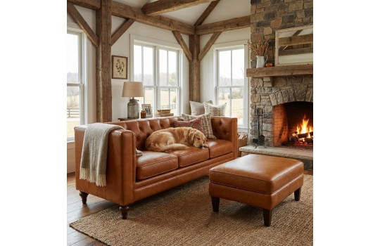 sofa w stylu chesterfield 