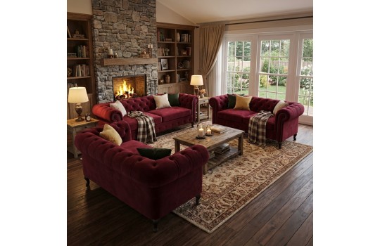 komplet mebli chesterfield 