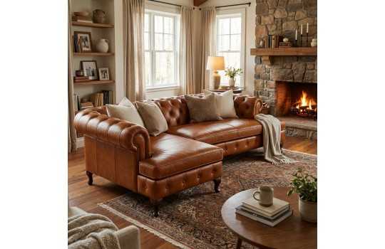 skórzana kanapa chesterfield 