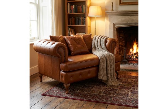 szeroki fotel chesterfield 