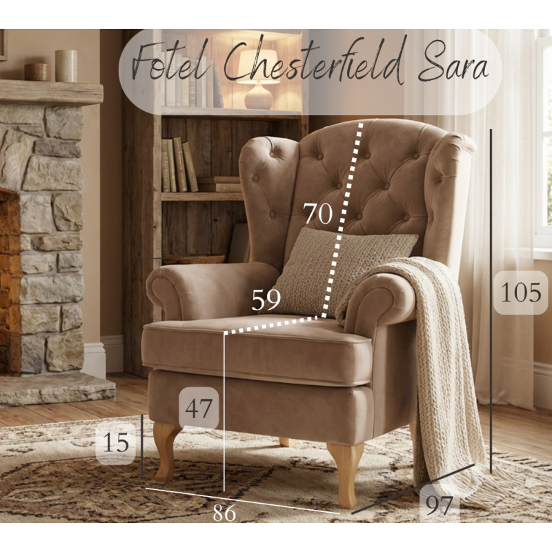 fotel chesterfield sara fotel chesterfield sara