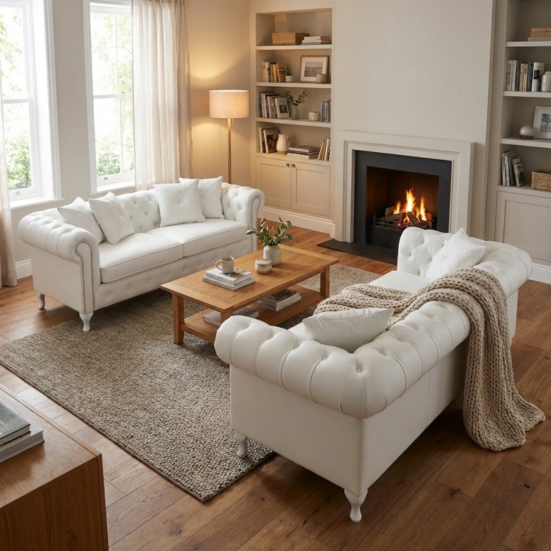 komplet dwóch gustownych sof 