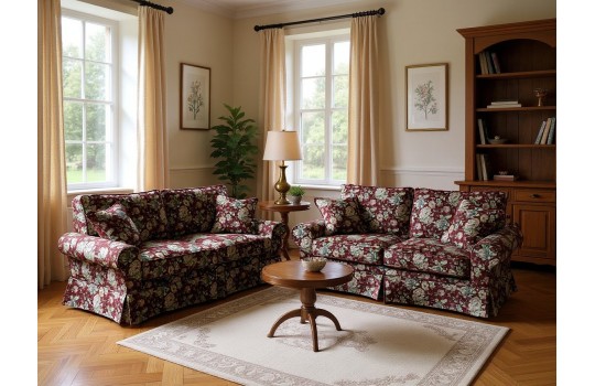 dwie sofy w komplecie 