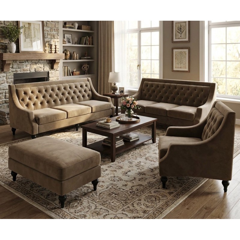 Sofa w stylu Hampton Cardif 2 osobowa