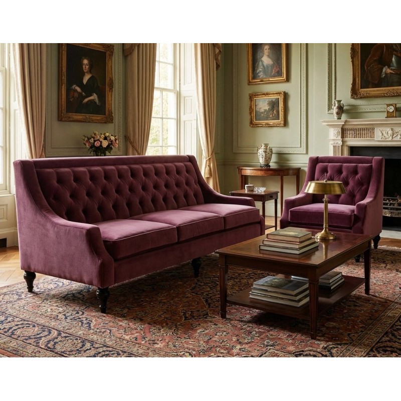 Sofa w stylu Hampton Cardif 2 osobowa