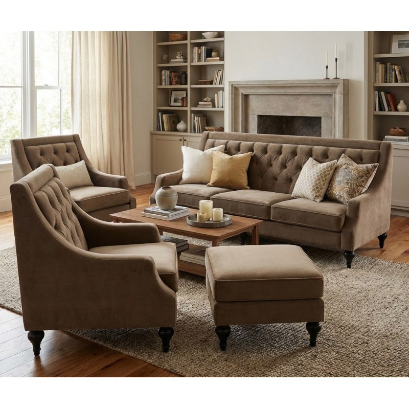 Sofa w stylu Modern Glamour Cardif 3