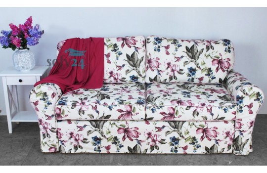 Kwiecista sofa ze ściąganym pokrowcem Luis