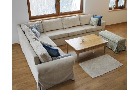 Kwiecista sofa ze ściąganym pokrowcem Luis