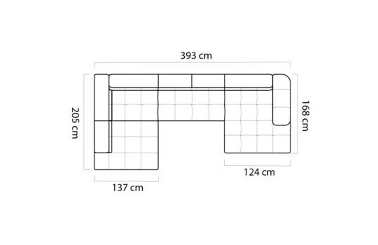 Narożnik Sandy 285 x 168 cm Narożnik Sandy 285 x 168 cm
