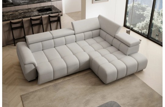 Narożnik z wysuwanym siedziskiem Glow L 297 x 205 cm