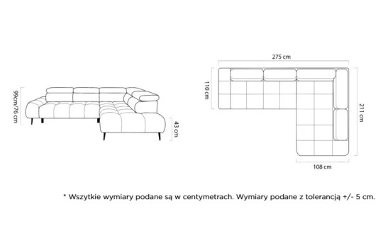 Wymiary Olan L