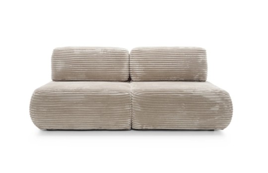 sofa w sztruksowej tkaninie
