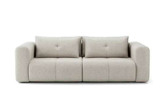 sofa w melanżowej tkaninie