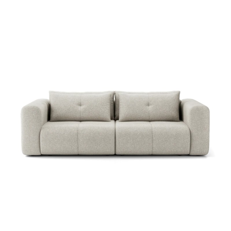 sofa w melanżowej tkaninie