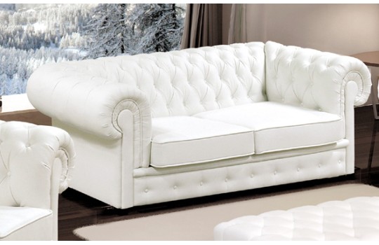 Biała sofa 3 osobowa - Lizbona Biała sofa 3 osobowa - Lizbona