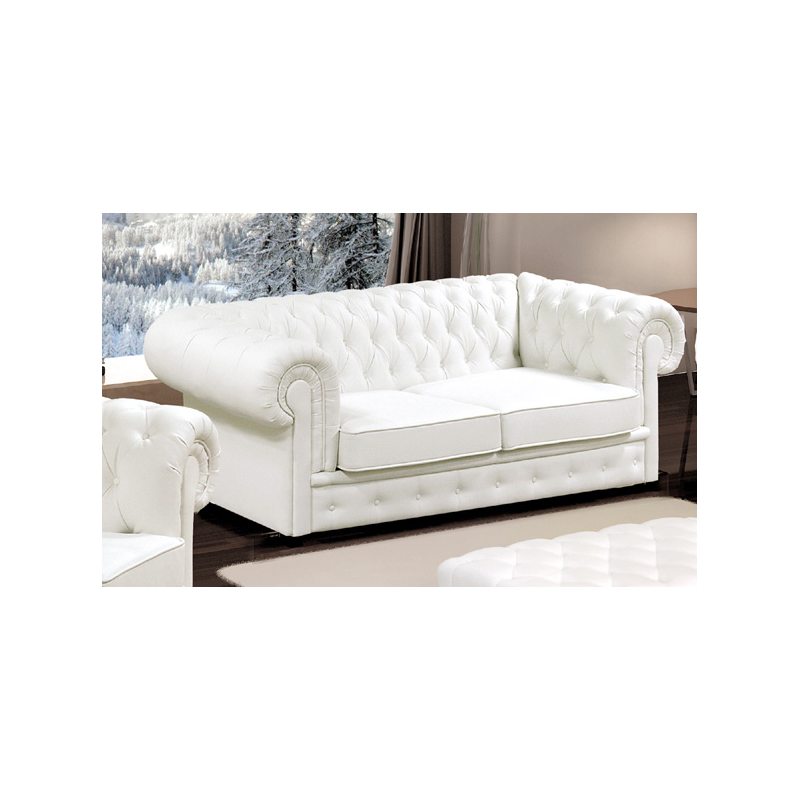 Biała sofa 3 osobowa - Lizbona Biała sofa 3 osobowa - Lizbona