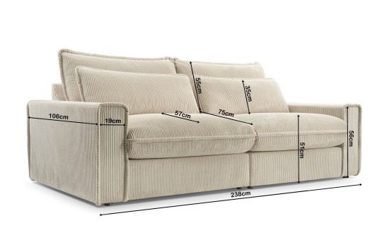 duża sofa Belira
