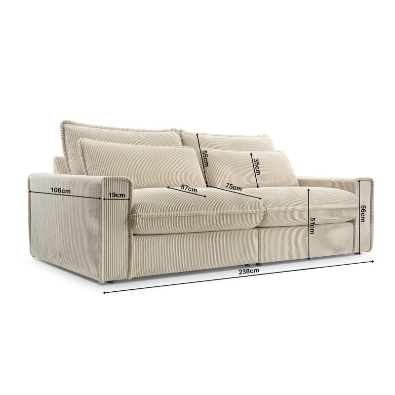 duża sofa Belira