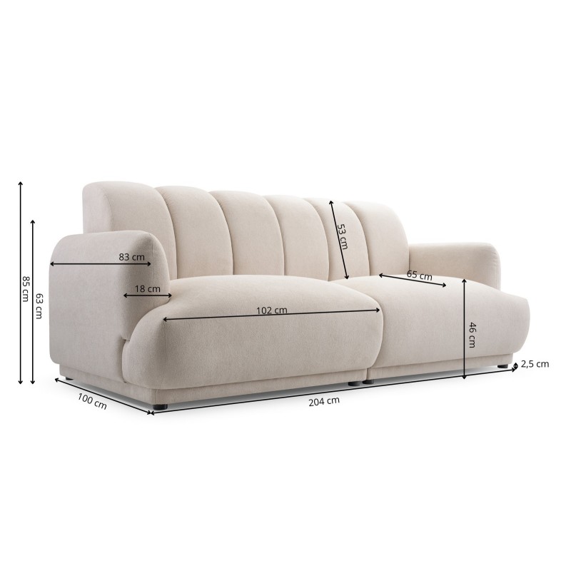 sofa bez nóżek