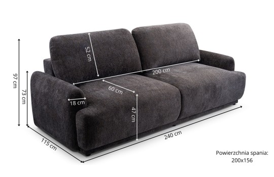 duża sofa Felida