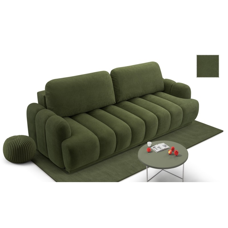 ciemnooliwkowa sofa