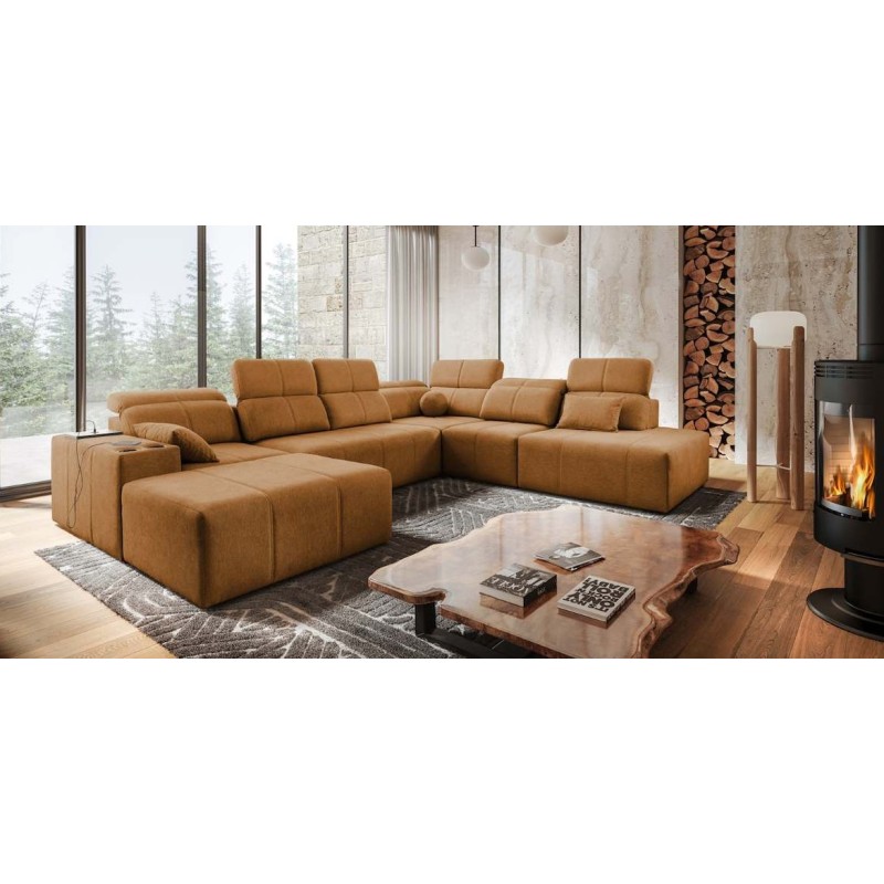 Przestronny narożnik Moss X 202 x 359 x 300 cm Do Salonu Przestronny narożnik Moss X 202 x 359 x 300 cm Do Salonu