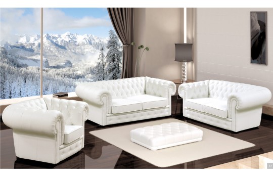 Komplet wypoczynkowy typu chesterfield - Lizbona