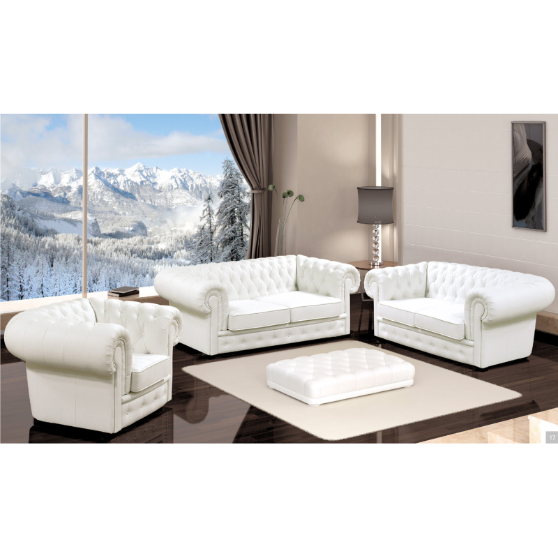 Komplet wypoczynkowy typu chesterfield - Lizbona