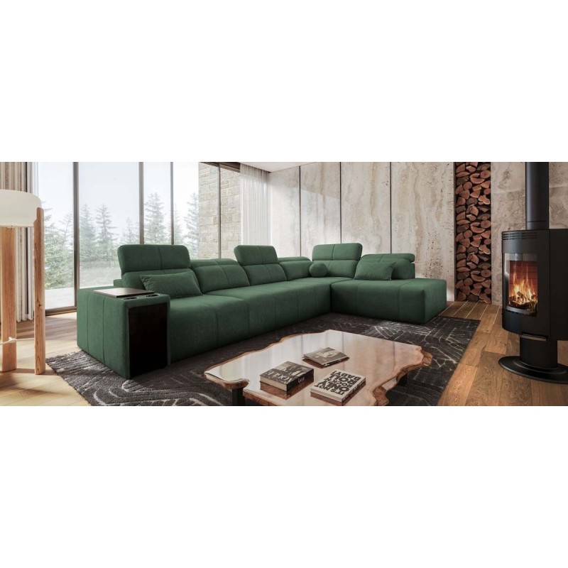 Rodzinny narożnik Moss XI 359 x 230 cm z funkcją spania