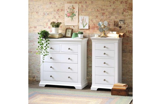 komoda klasyczna Bonita 5S wąska oraz szeroka 