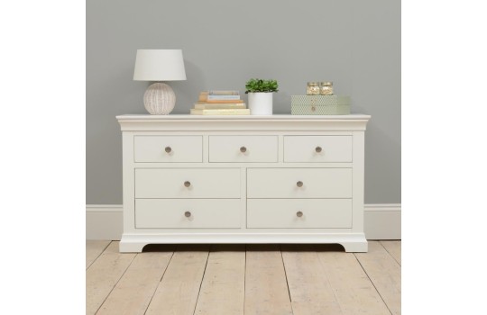 biała komoda z 7 szufladami Bonita 7S