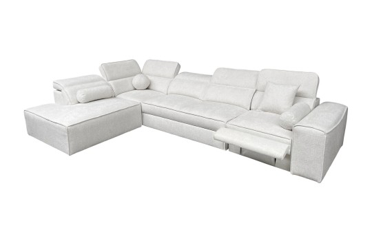 Rozkładany narożnik Sito XI MIX 347 x 216 cm z elektrycznie wysuwanym podnóżkiem
