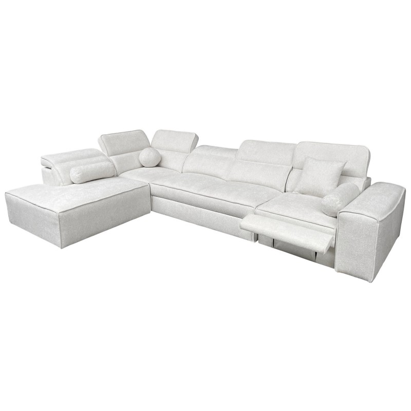 Rozkładany narożnik Sito XI MIX 347 x 216 cm z elektrycznie wysuwanym podnóżkiem