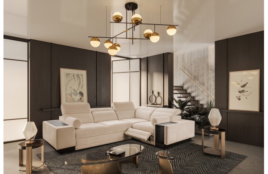 Duży wybór tkanin do narożnika Weni II Mix