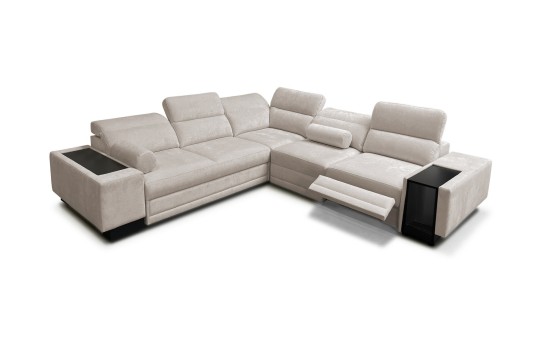 Przestronny narożnik Weni III Mix 278 x 278 cm z elektrycznie wysuwanym podnóżkiem Przestronny narożnik Weni III Mix 278 x 278 cm z elektrycznie wysuwanym podnóżkiem