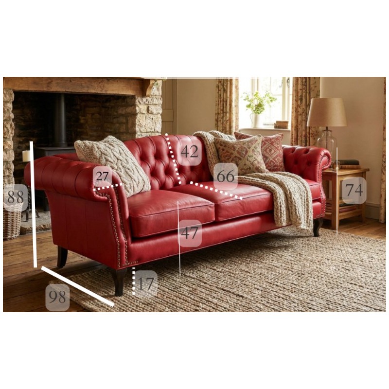 Wymiary sofy Solano 250cm Wymiary sofy Solano 250cm