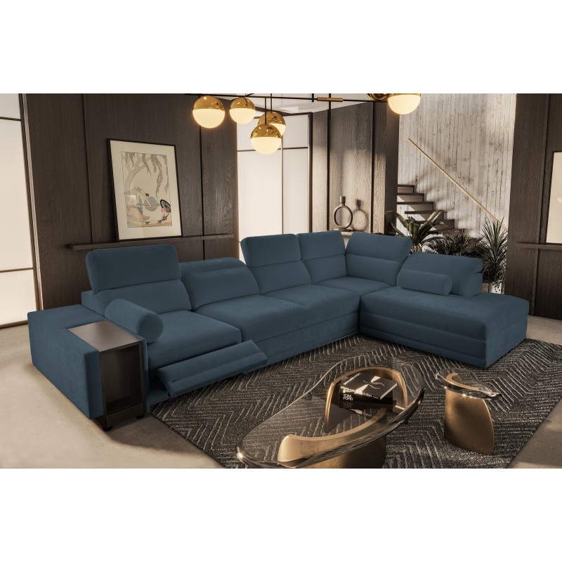 Przestronny narożnik Weni XI Mix350 x 214 cm z elektrycznie wysuwanym podnóżkiem Przestronny narożnik Weni XI Mix350 x 214 cm z elektrycznie wysuwanym podnóżkiem