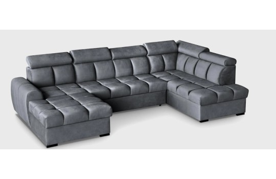 Narożnik Storm U 175x330x195 cm z funkcją spania i pojemnikiem Narożnik Storm U 175x330x195 cm z funkcją spania i pojemnikiem