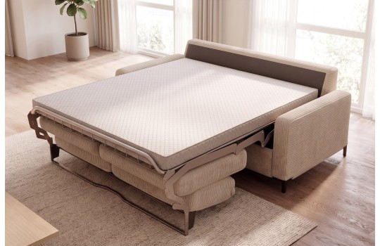 Sofa Katina 207 cm z włoskim stelażem do spania