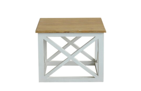 Stolik z litego drewna Ester