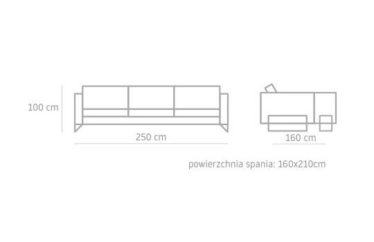Rozkładany narożnik Kenzo I 250x160 cm Rozkładany narożnik Kenzo I 250x160 cm